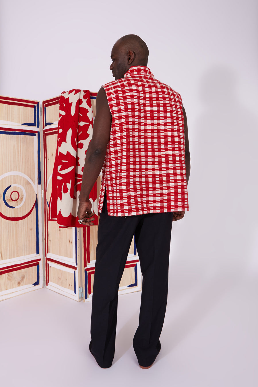 Rocha - Vest Masai red check