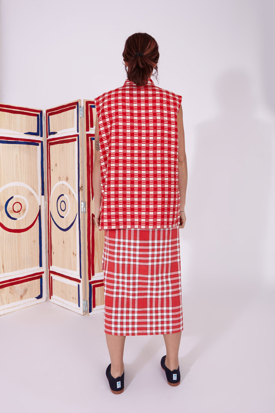 Rocha - Vest Masai red check