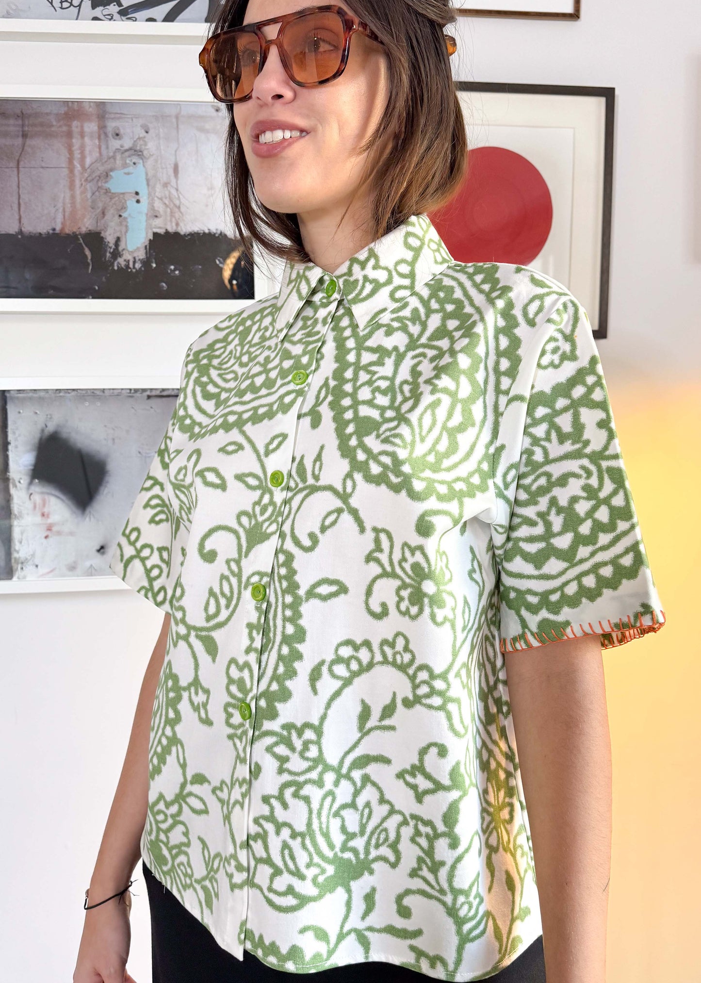 IKAT PAISLEY SHORT SLEEVE SHIRT