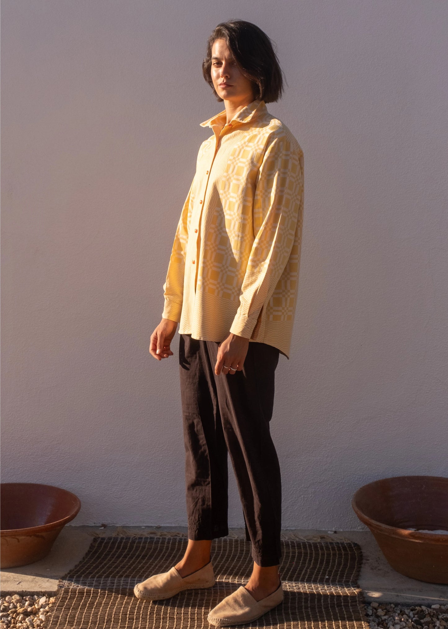 GOLDEN MULTI CHECK LONG SLEEVE SHIRT