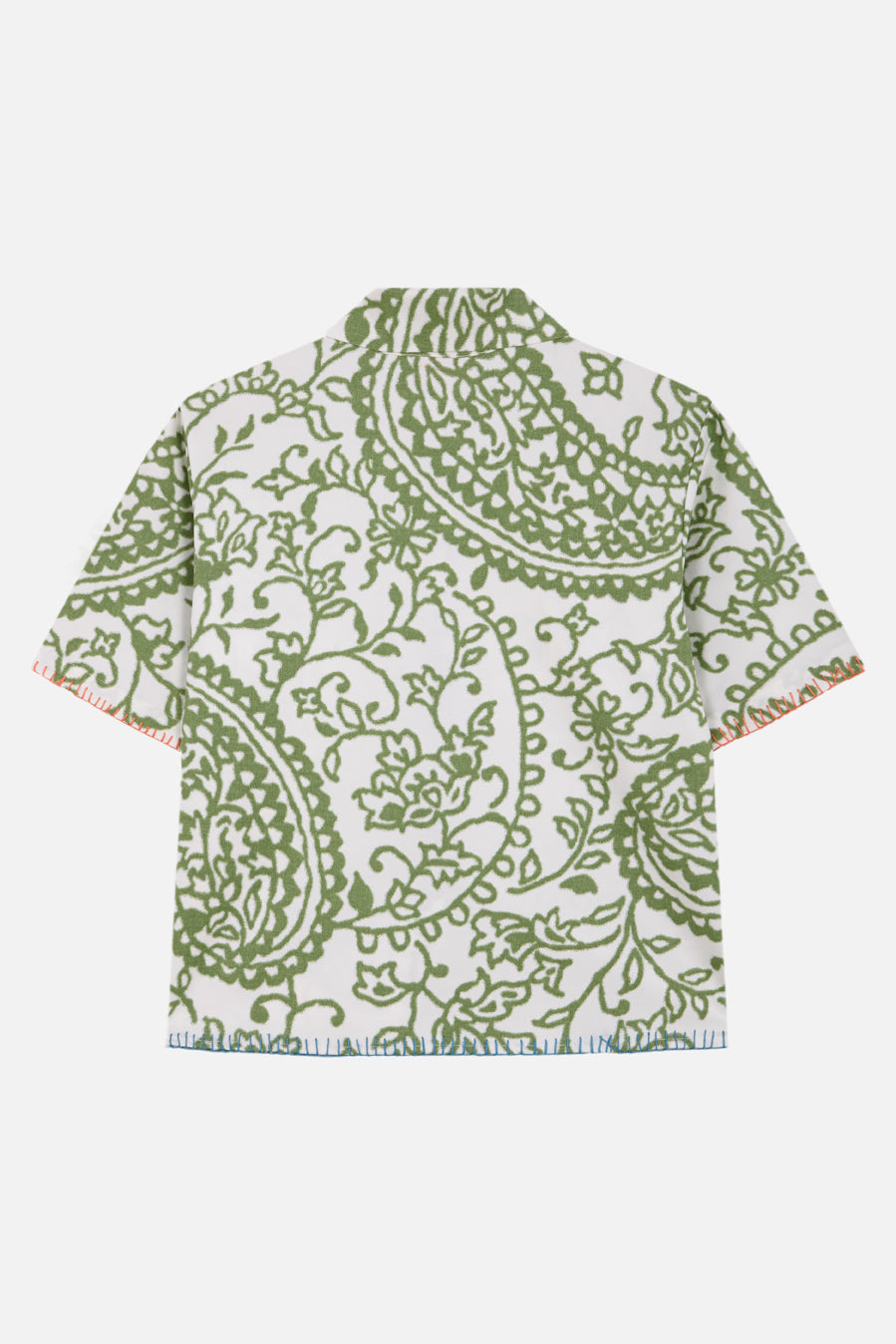 Paloma - Green ikat paisley
