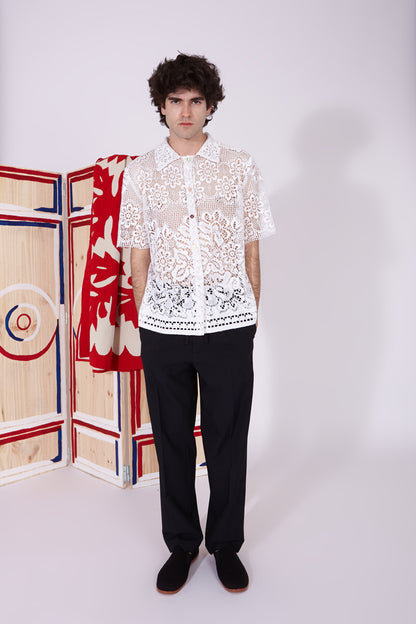 Paloma - Lace daisy pastel multi button