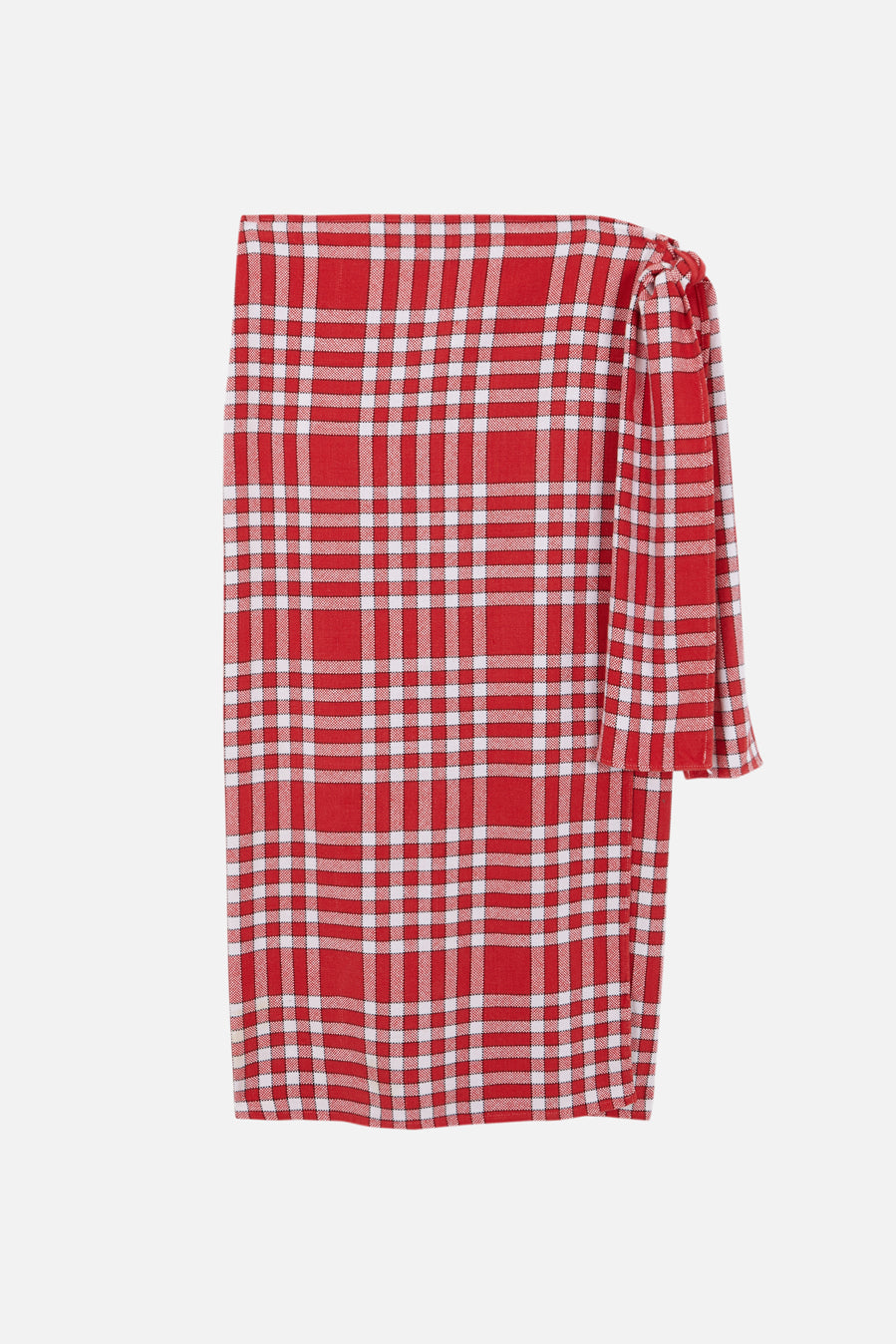 Malvarosa - Wrap skirt- masai red check