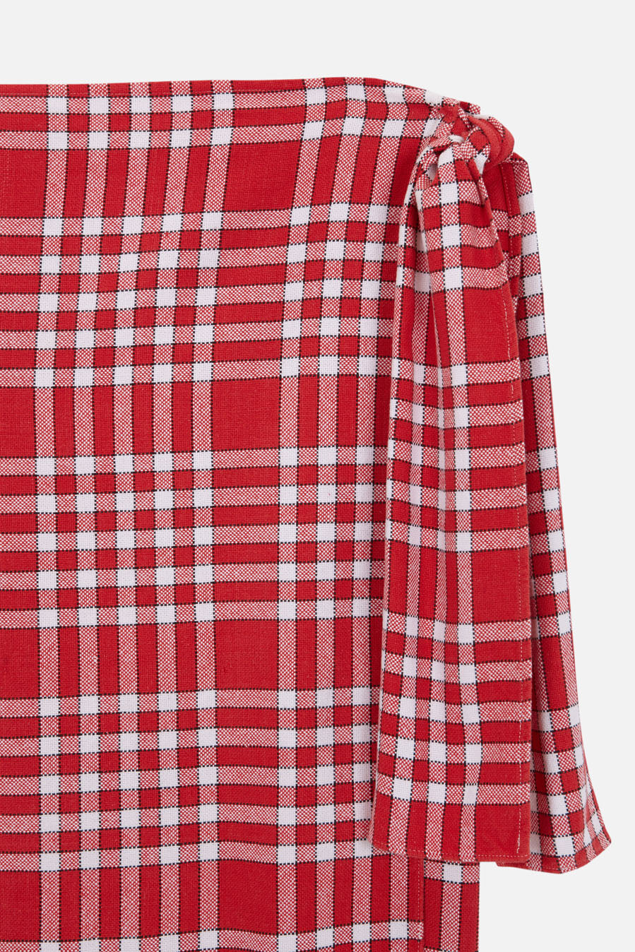 Malvarosa - Wrap skirt- masai red check
