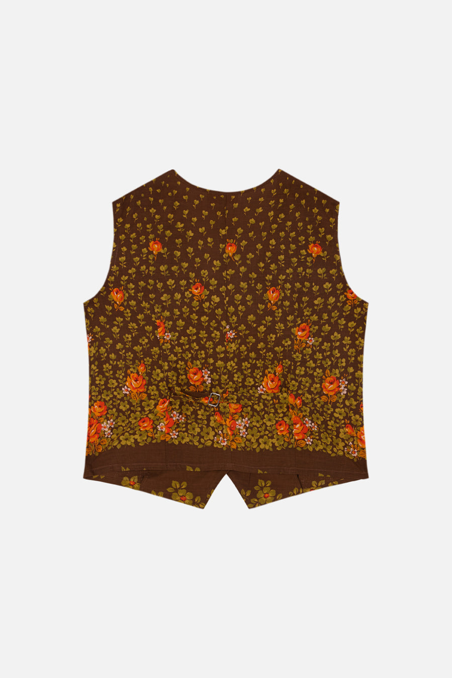 Saler - Waiscoat orange & green rose