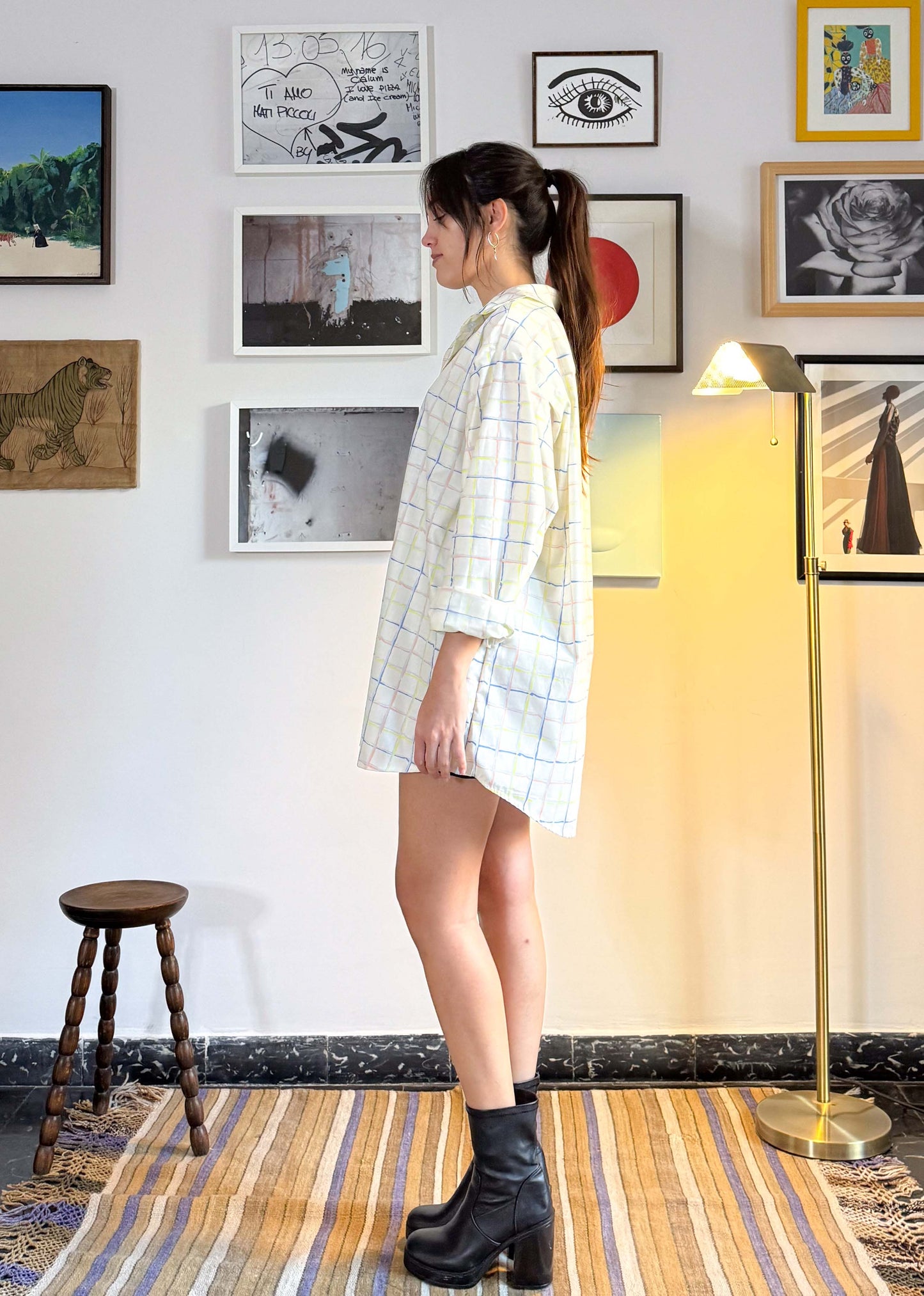 MULTI PASTEL CHECK LONG SLEEVE SHIRT
